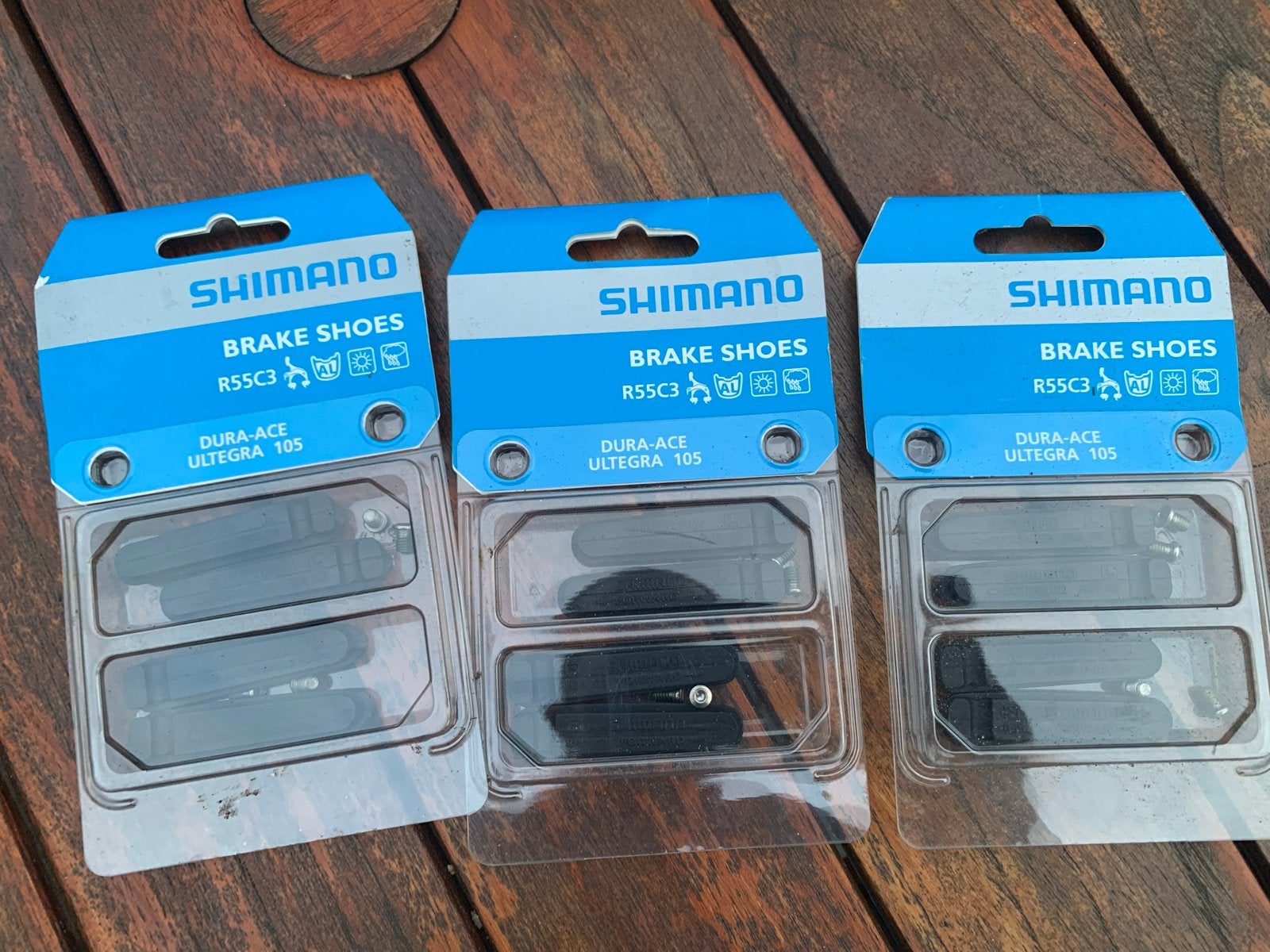 Shimano remblokjes voor velgremmen Dura-Ace, Ultegra, 105, Fietsen en Brommers, Fietsonderdelen, Remmen, Nieuw, Ophalen of Verzenden