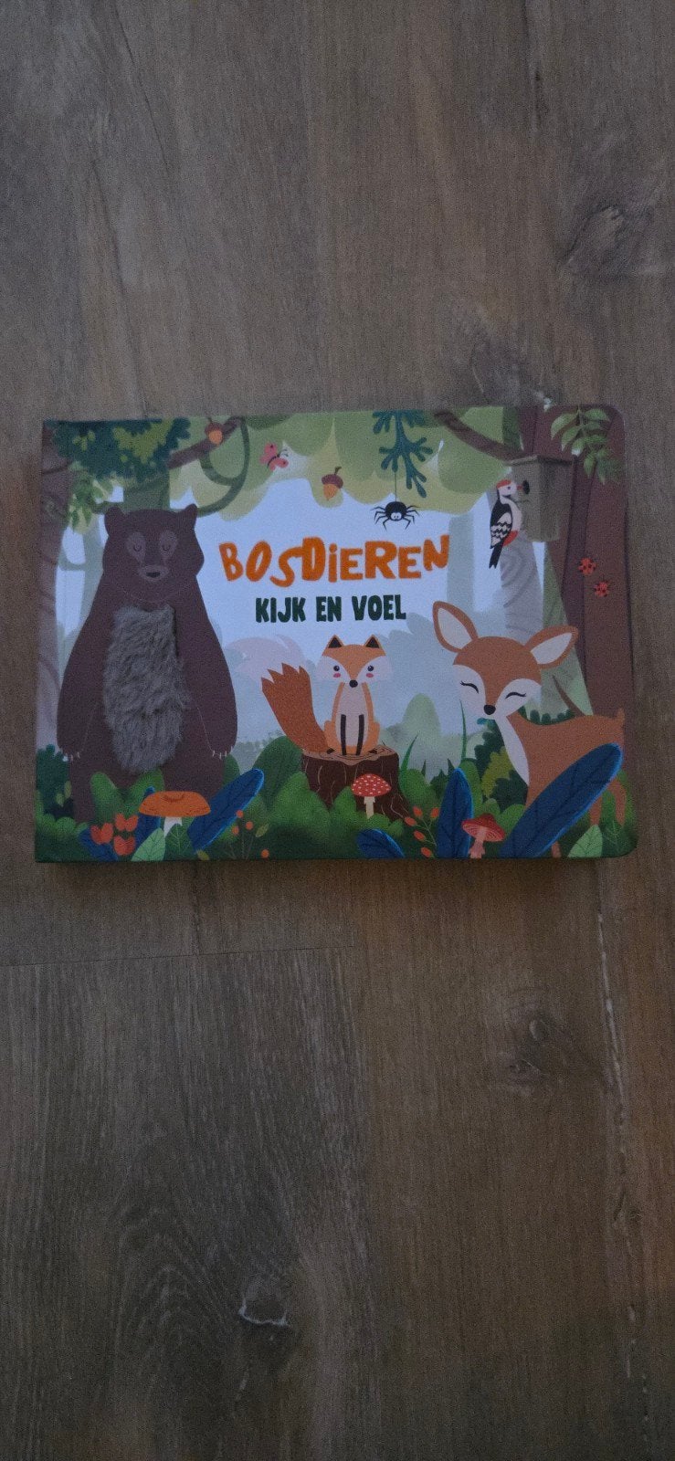 Bosdieren Kijk en Voel Boek - Zo goed als nieuw, Boeken, Ophalen of Verzenden, Zo goed als nieuw, Uitklap-, Voel- of Ontdekboek