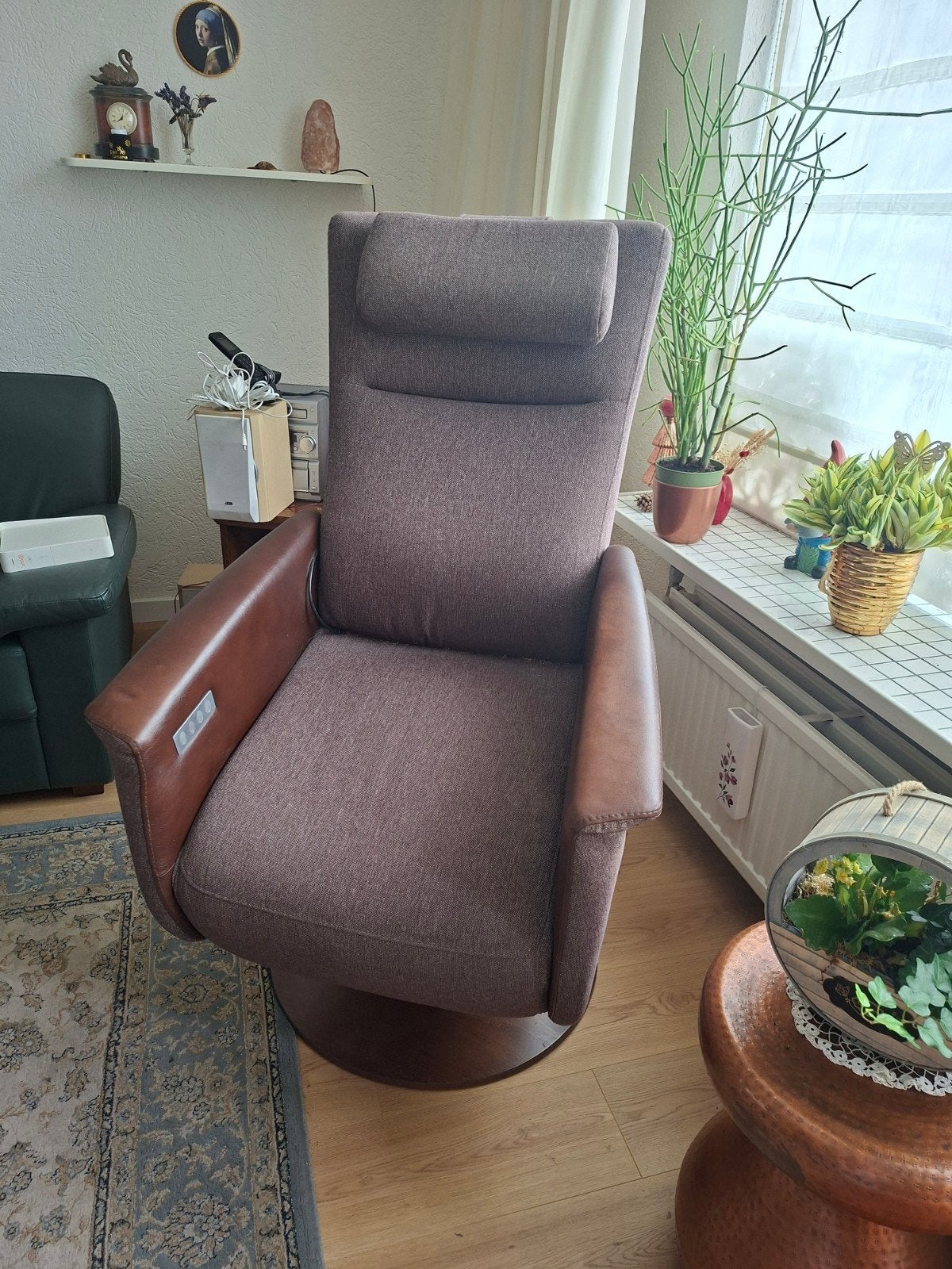 Prominent Relaxfauteuil - Bruin met Elektrische Functie, Ophalen, Gebruikt, Bruin, Modern, Comfort