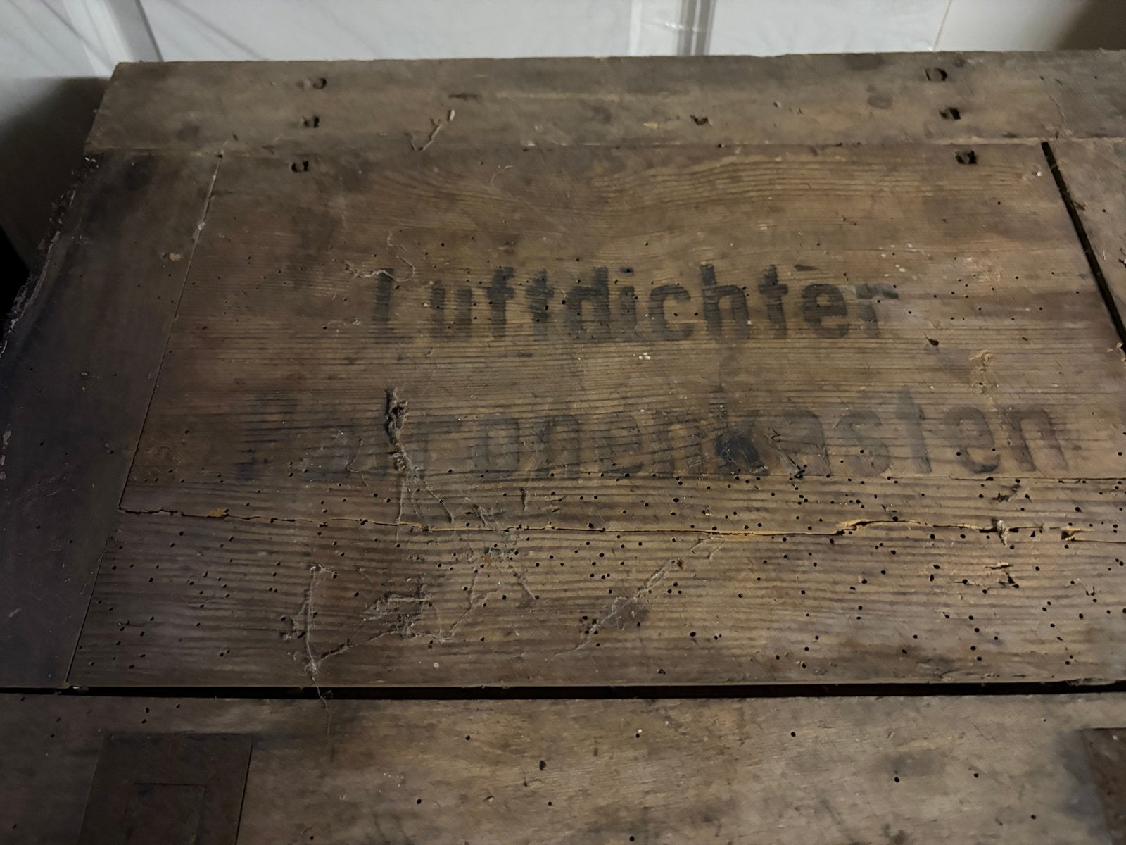Oude luchtdichte patronenkist - Vintage houten kist, Ophalen of Verzenden
