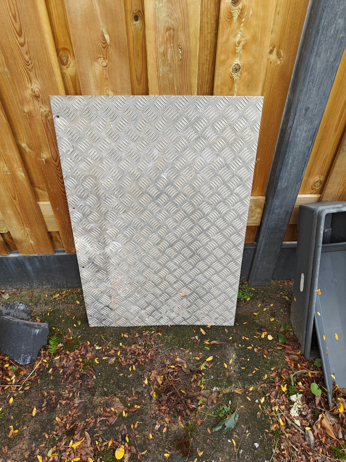 aluminium traanplaat, Ophalen, Gebruikt, Aluminium