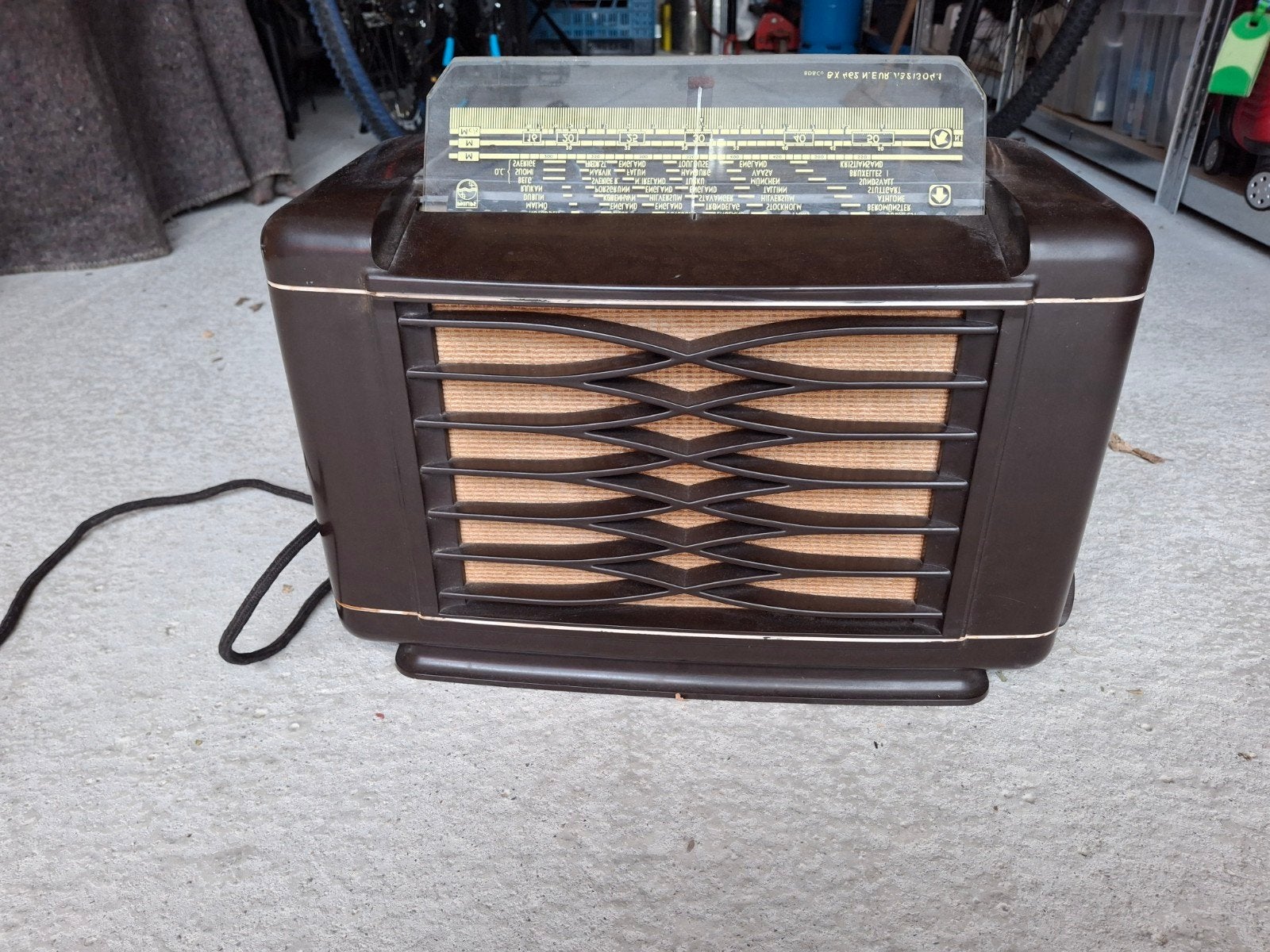 Oude radio - Vintage Philips radio, Ophalen, Gebruikt, Radio