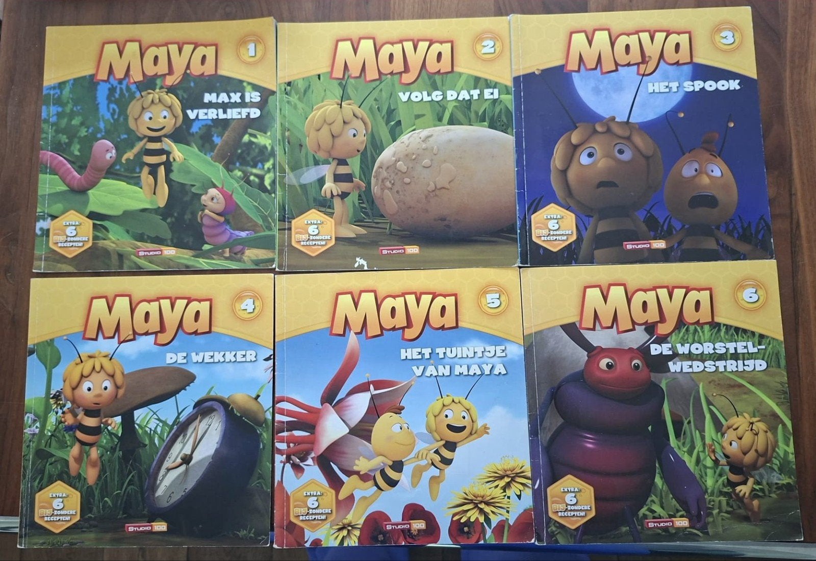 Maya de Bij boeken - Complete set (6 boeken), Verzenden, Gelezen, Studio 100, Fictie algemeen