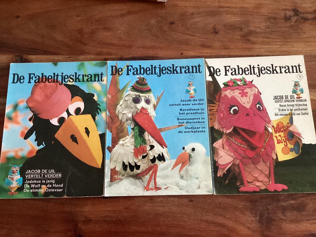 5 x De Fabeltjeskrant, in prima staat, Gelezen, Fictie algemeen, Leen Valkenier, Ophalen of Verzenden