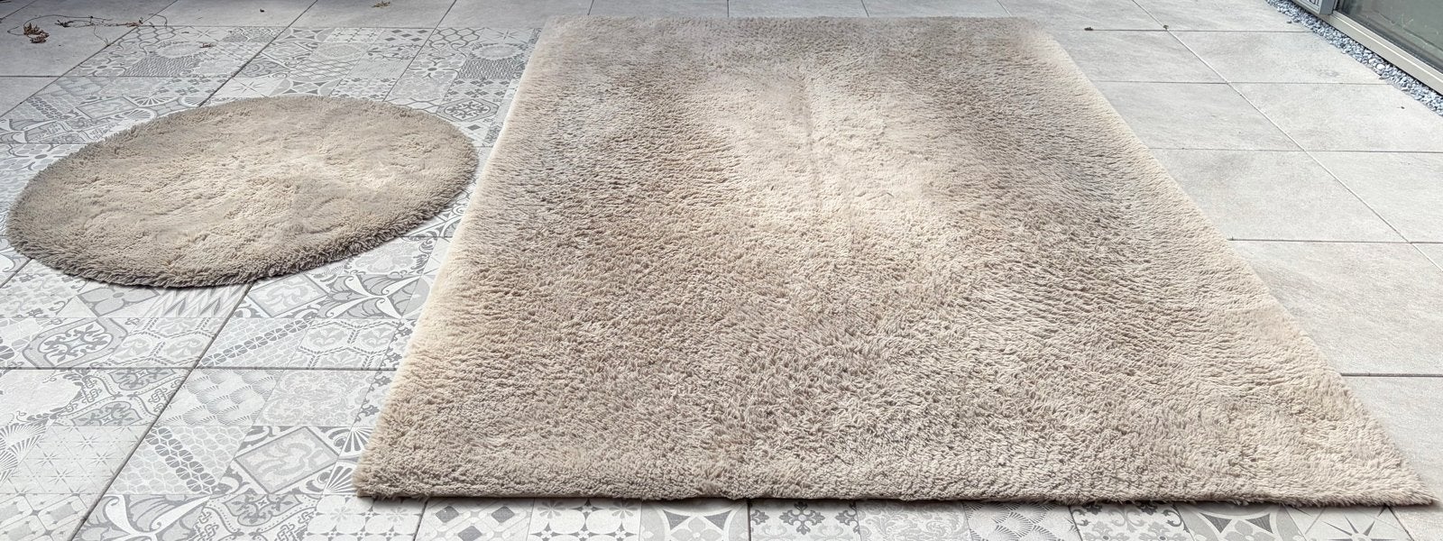 Lalee Heaven Vloerkleed (2 stuks), Gebruikt, Beige, Ophalen of Verzenden, 200 cm of meer