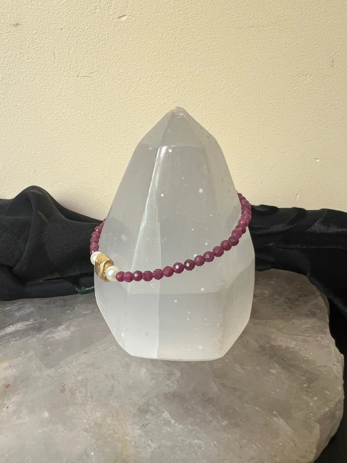 Robijn AKOYA zoutwater parel zilver liefde geluk passie, Met bedels of kralen, Magnolia11, Nieuw, Ophalen of Verzenden