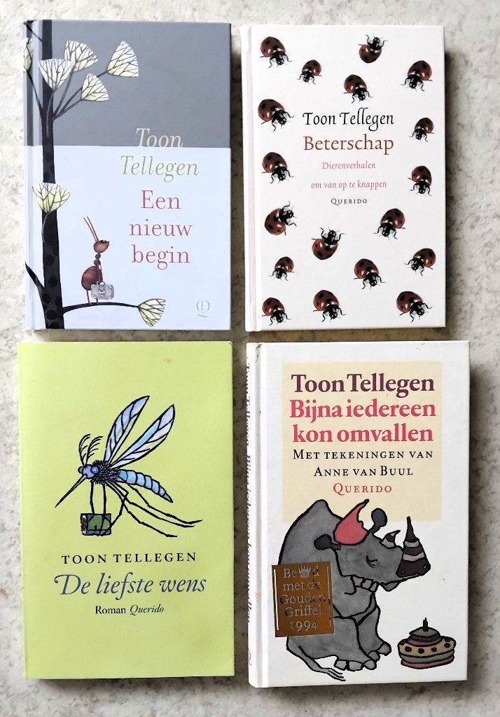 Toon Tellegen - 4 boeken, Ophalen of Verzenden, Zo goed als nieuw, Toon Tellegen