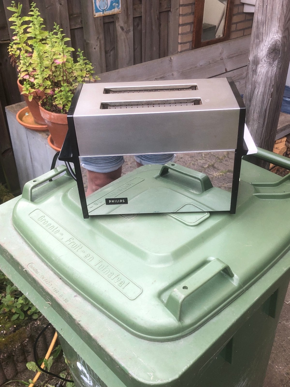 Retro Philips Toaster HM3420 - Vintage broodrooster, Ophalen, Gebruikt
