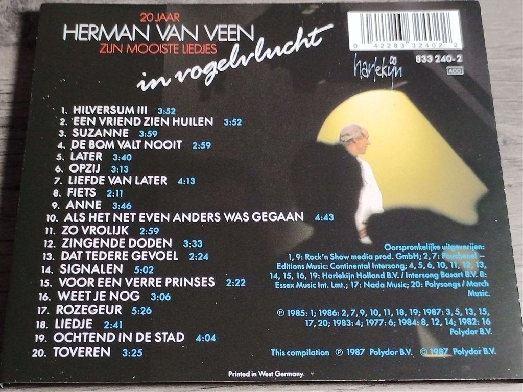 Herman Van Veen - In Vogelvlucht [Zijn Mooiste Liedjes], Ophalen of Verzenden, Zo goed als nieuw, Levenslied of Smartlap