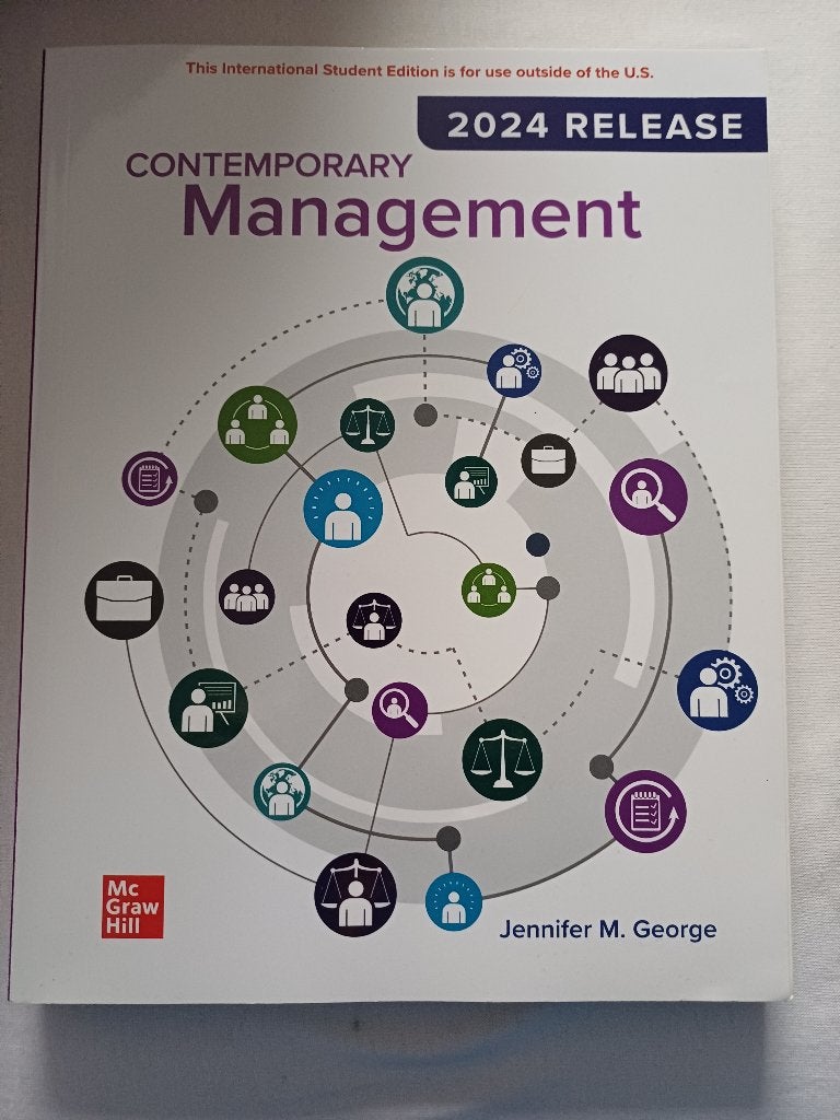 Studieboek Contemporary Management 2024., Boeken, Studieboeken en Cursussen, Ophalen of Verzenden, Gamma, Jennifer M. George, WO