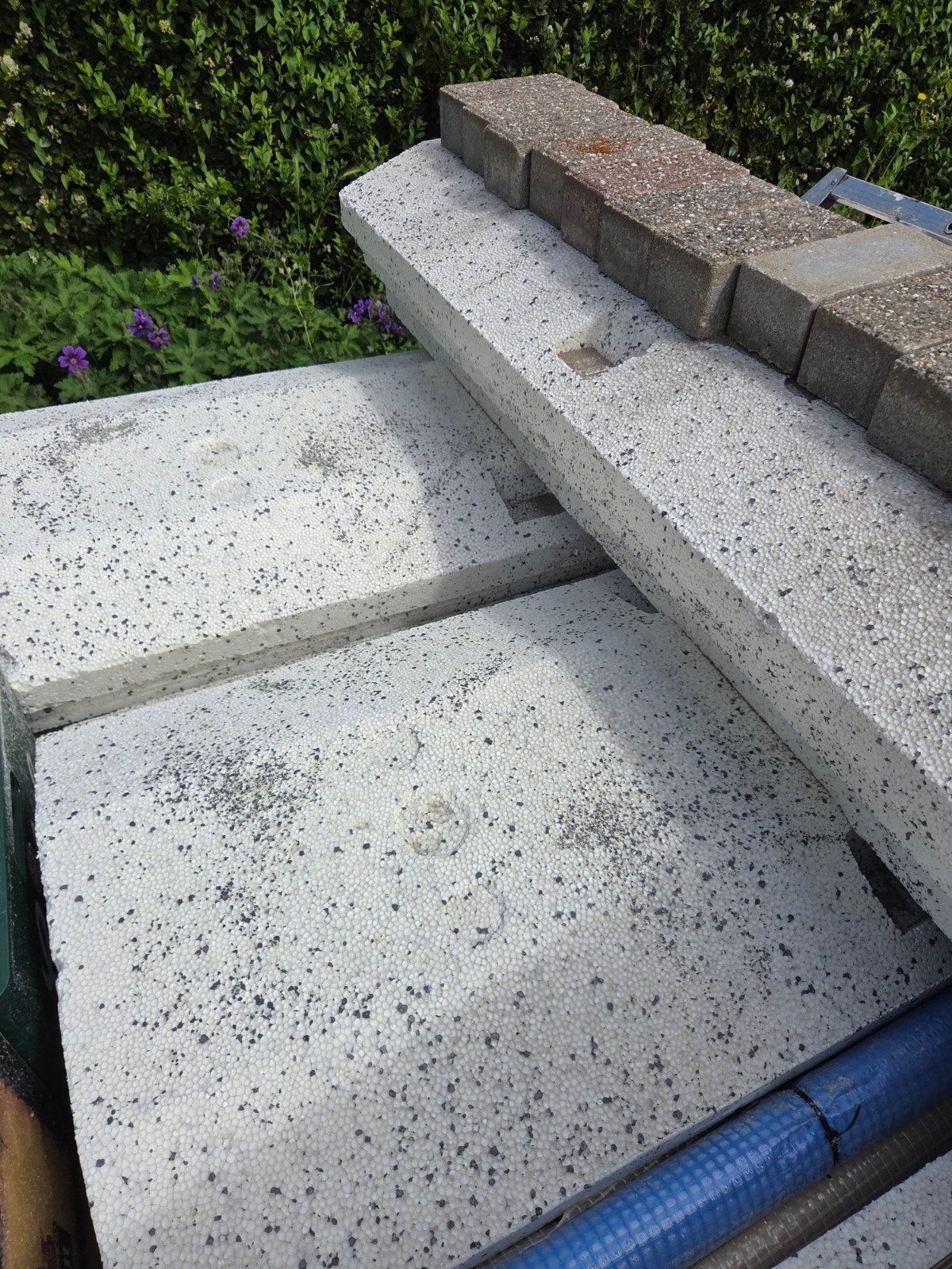 7 stuks piepschuim voor broodjesvloer - 22cm hoog, Gebruikt, 12 cm of meer, Vloerisolatie, Piepschuim (Tempex)