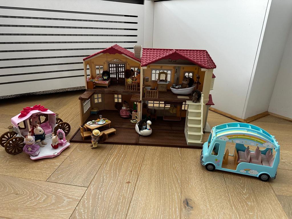 Waanzinnig mooie Sylvanianset met accessoires, Ophalen of Verzenden, Zo goed als nieuw, Poppenhuis