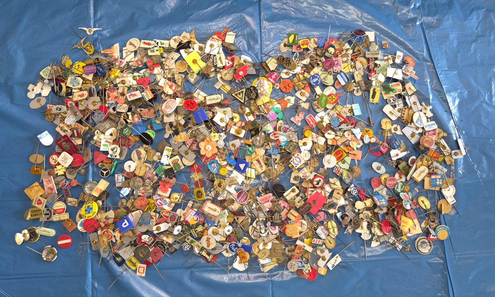 Grote partij vintage/oude speltjes / reverpins, Ophalen of Verzenden, Gebruikt