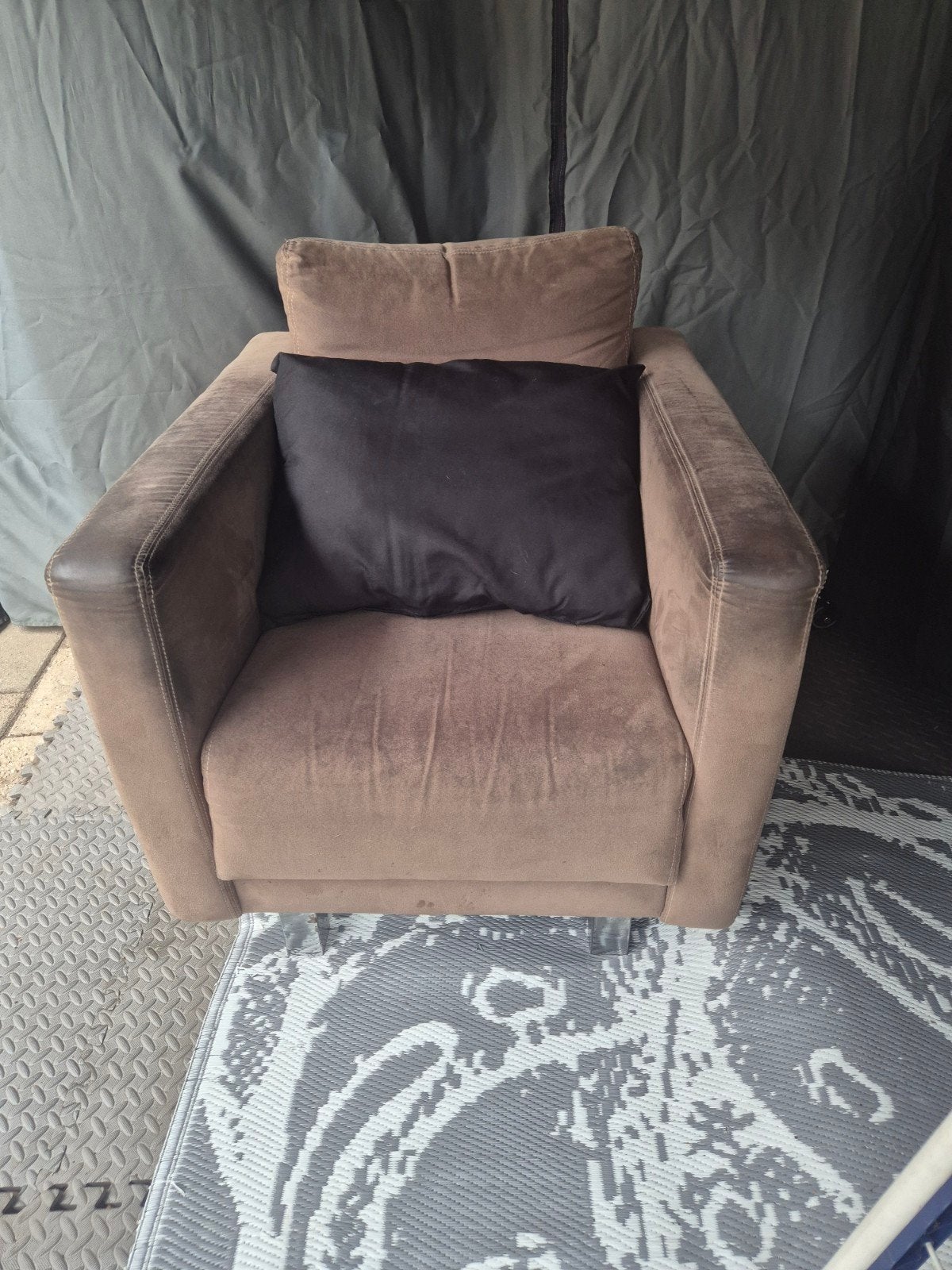 Comfortabele gebruikte fauteuil, Huis en Inrichting, Ophalen, Gebruikt, 75 tot 100 cm, 75 tot 100 cm