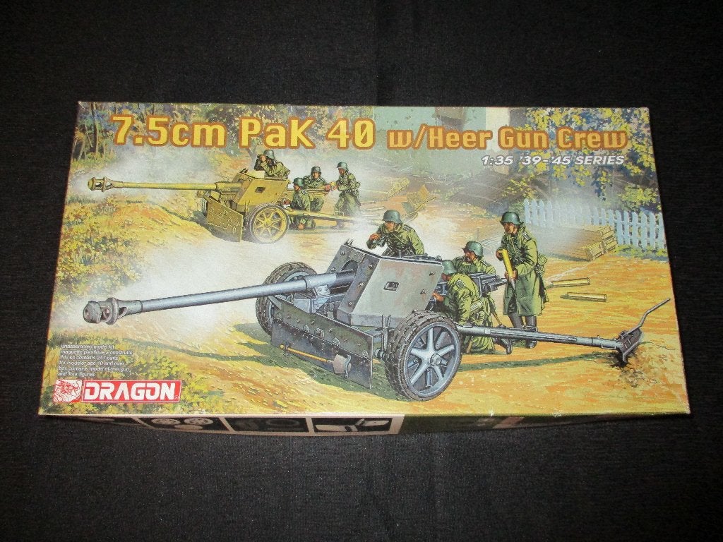 D-553,DRAGON 1-35,NO,6249,7.5cm PaK 40 w/Heer Gun Crew, Ophalen of Verzenden, Nieuw, 1:35 tot 1:50