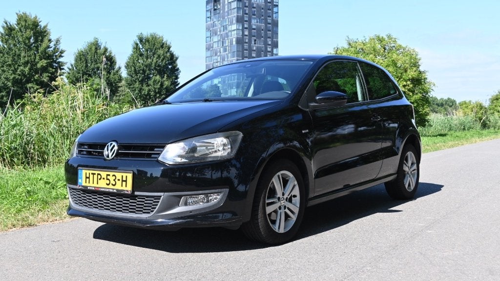 Volkswagen Polo 1.2 6V 44KW 5D My2009 2013 Zwart, Auto's, Voorwielaandrijving, Euro 5, 967 kg, 60 pk