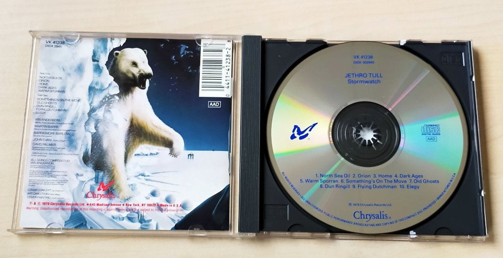 Jethro Tull - Stormwatch CD 1979/198? USA, Ophalen of Verzenden, Zo goed als nieuw, Progressive Rock