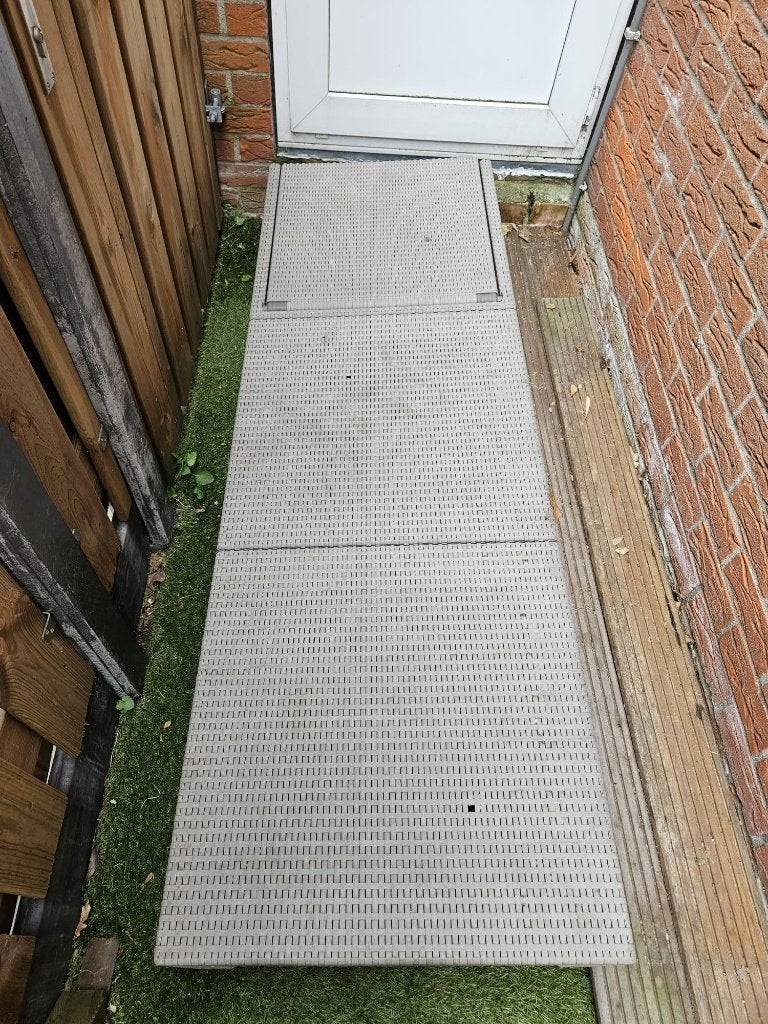 ligbed tuin, Tuin en Terras, Ligbedden, Gebruikt, Kunststof, Verstelbaar, Ophalen