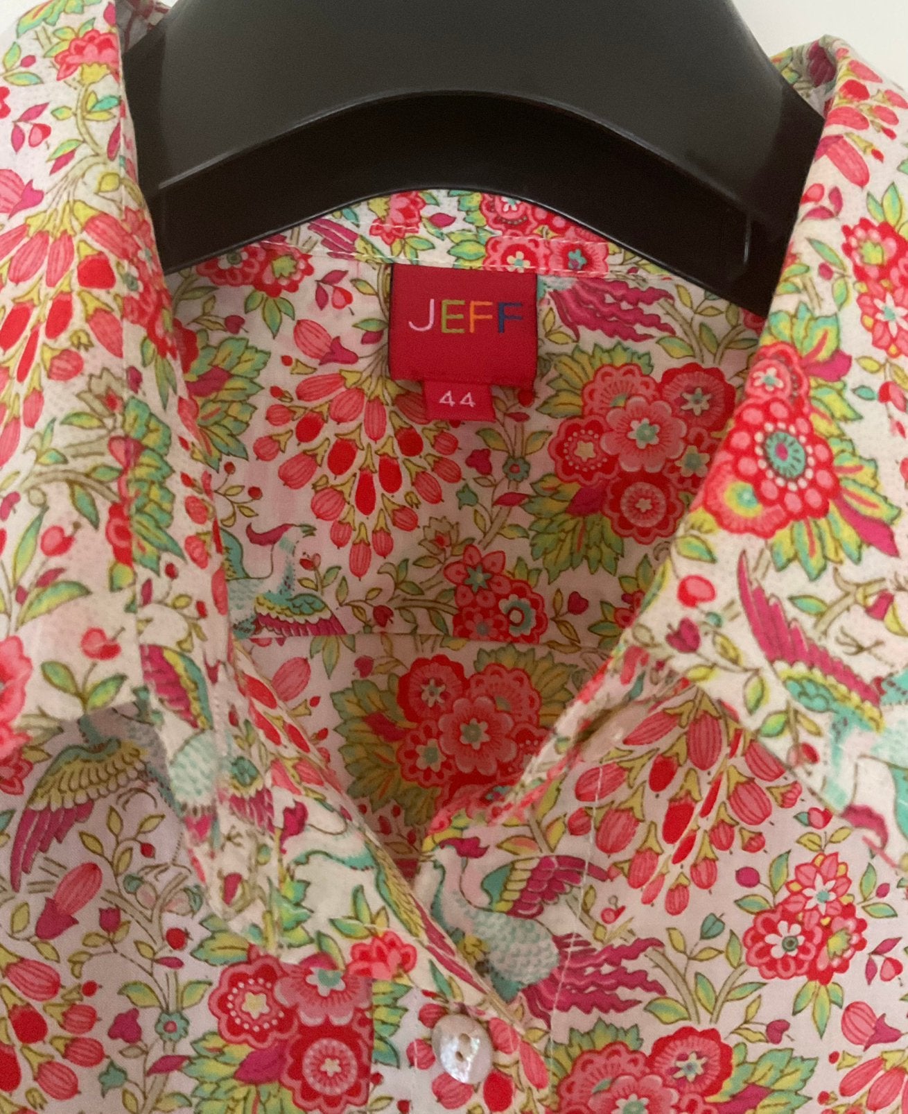 VROLIJKE BLOUSE VAN JEFF, Verzenden, Zo goed als nieuw, Maat 38/40 (M), Oranje
