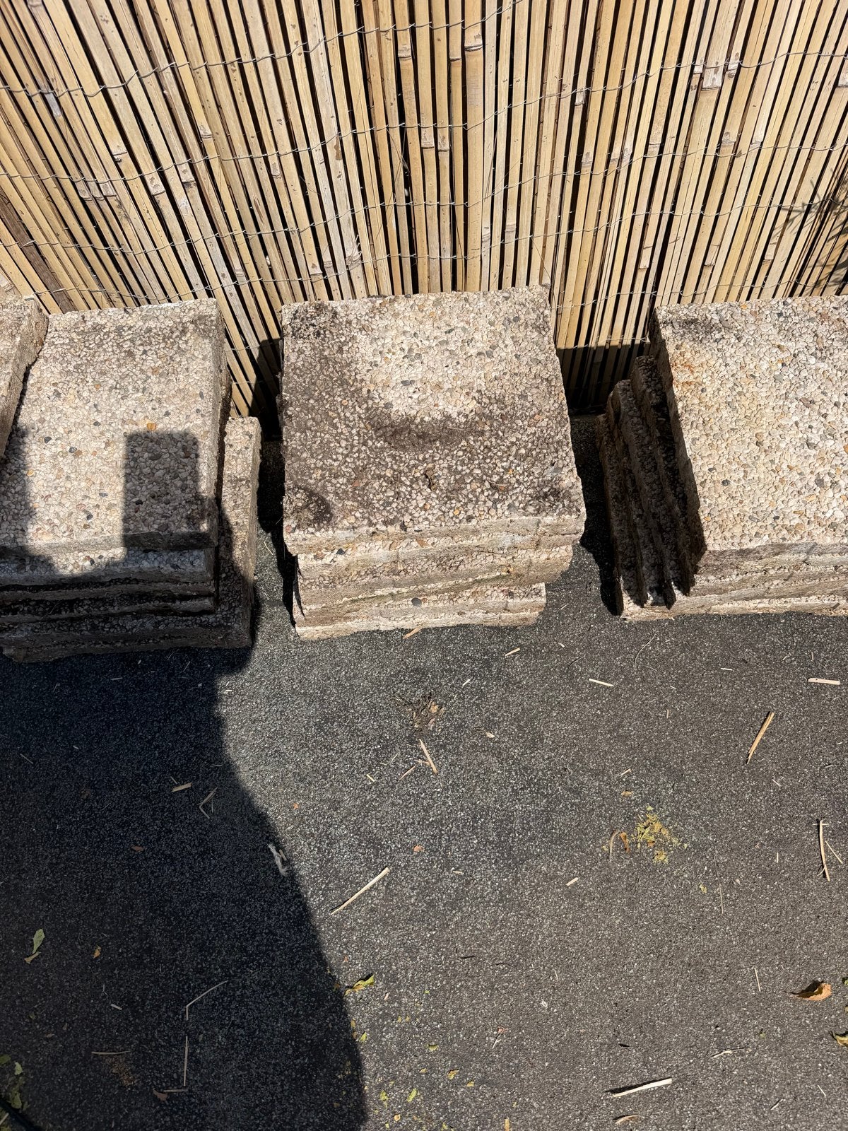 Terrastegels 30x30 cm gewassen grind (ca. 15 m²), Ophalen, Gebruikt, 10 m² of meer, Grind