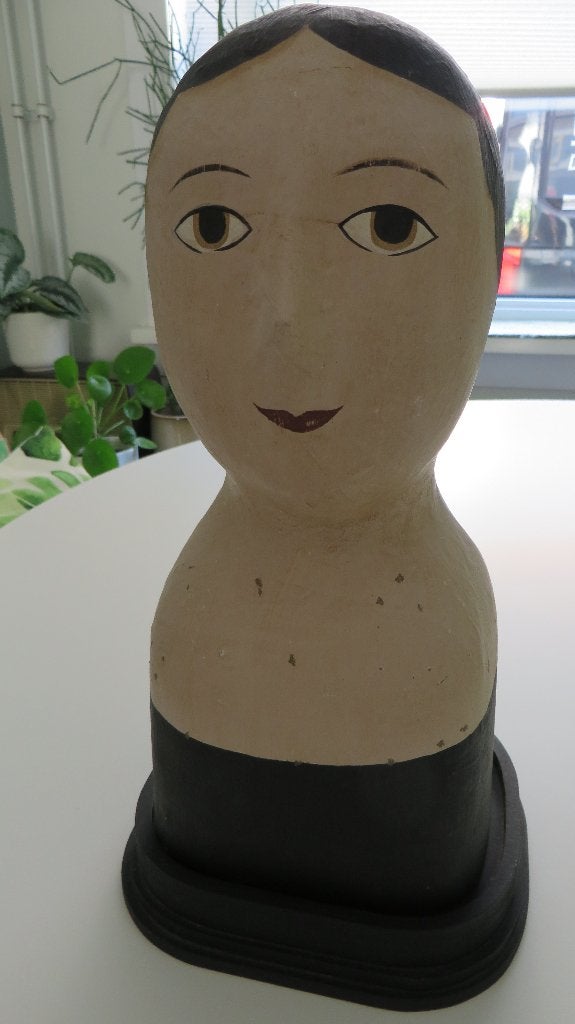 Kop van papier mache, Ophalen of Verzenden, Zo goed als nieuw, Mens