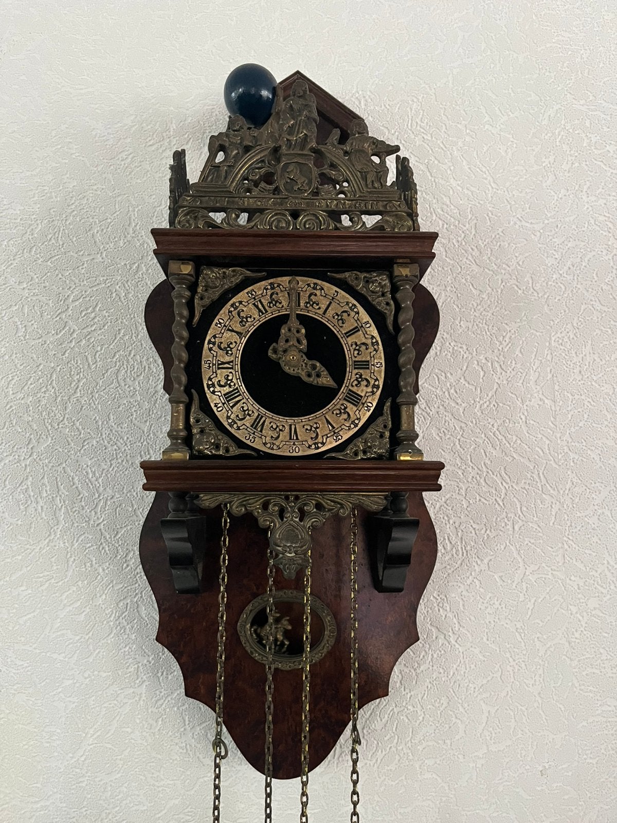 Zaanse klok met Duits uurwerk, Antiek en Kunst, Antiek | Klokken, Ophalen