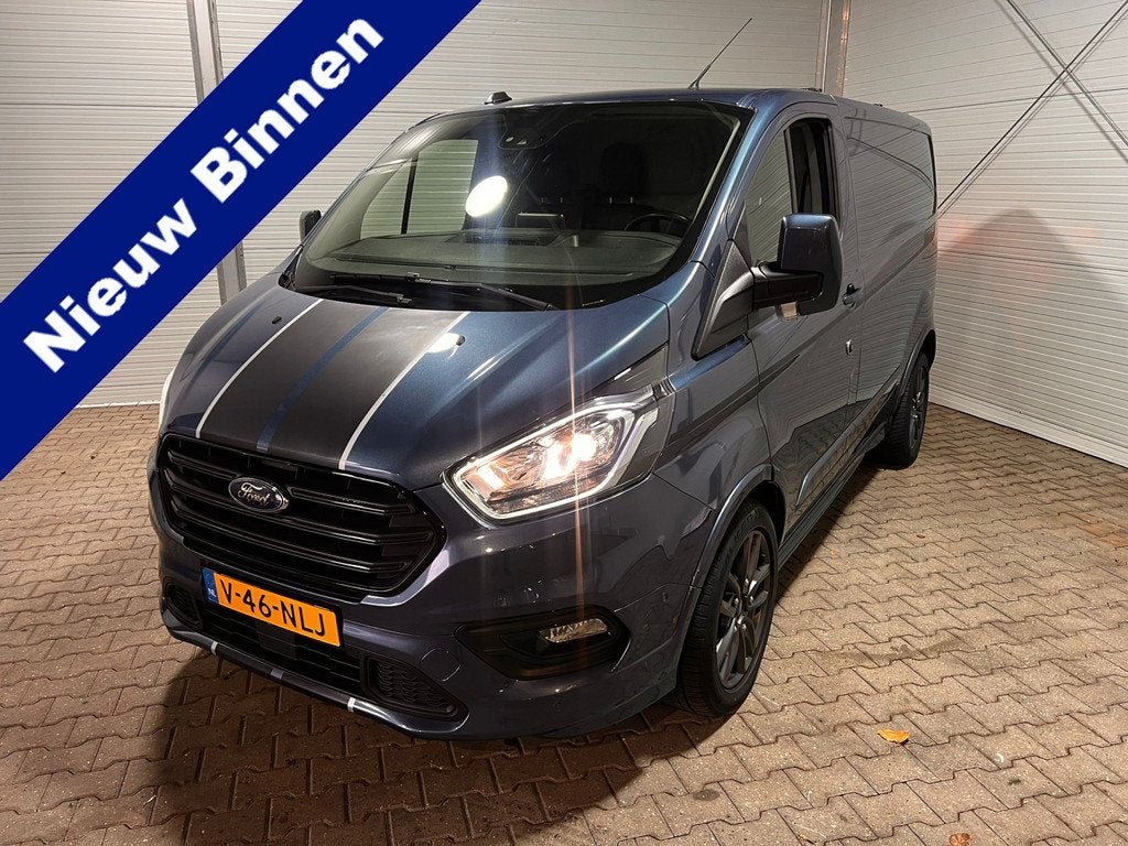 Ford Transit Custom 290 2.0 TDCI L1H1 Sport VVB428 Prijs zoa, 15 km/l, 4 cilinders, Blauw, Leder en Stof