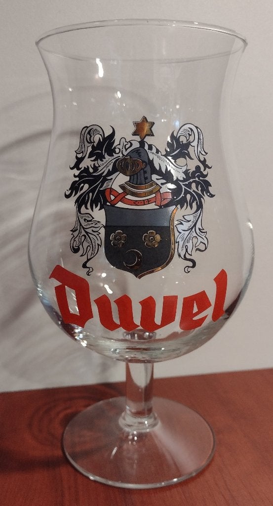 Vintage Duvel Glas “Wapenschild”, Jaren ’60. (O), Ophalen of Verzenden, Gebruikt, Glas of Glazen, Duvel