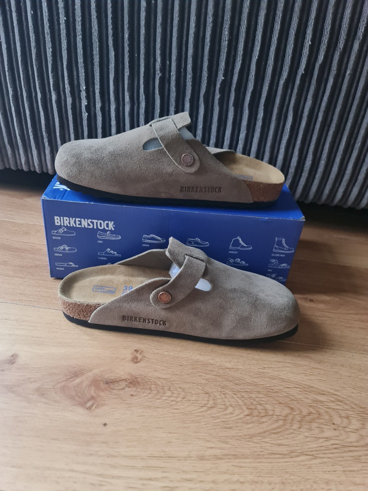 Birkenstock Boston BS Taupe - Maat 39, Verzenden, Nieuw, Birkenstock, Instappers