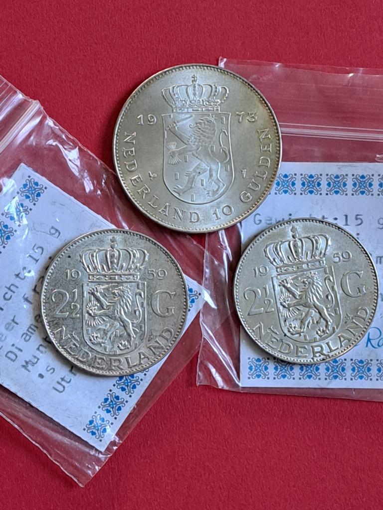 Setje Nederlands Zilvergeld, Ophalen of Verzenden, Nederland, Munten