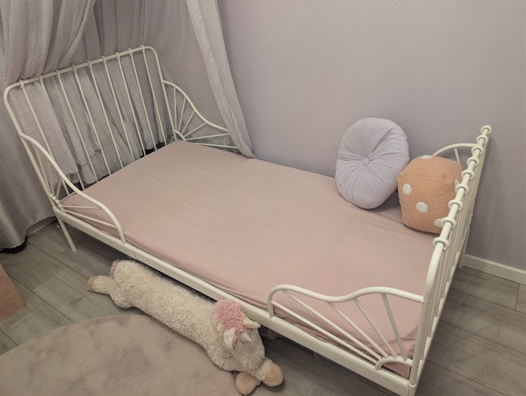 Kinderbed Minnen meegroeibed, Ophalen, Gebruikt, 70 tot 85 cm, Lattenbodem