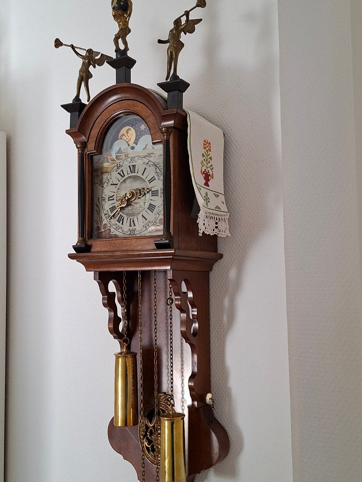 mooie oude klok, Ophalen