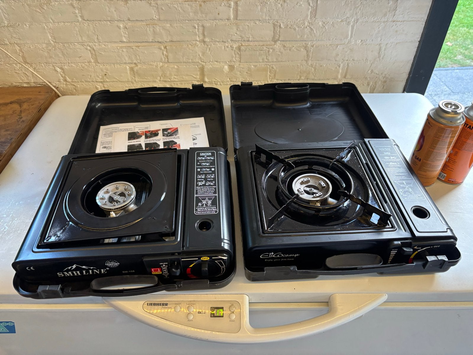 Draagbare Camping Gasbranders (2 stuks), Ophalen, Zo goed als nieuw