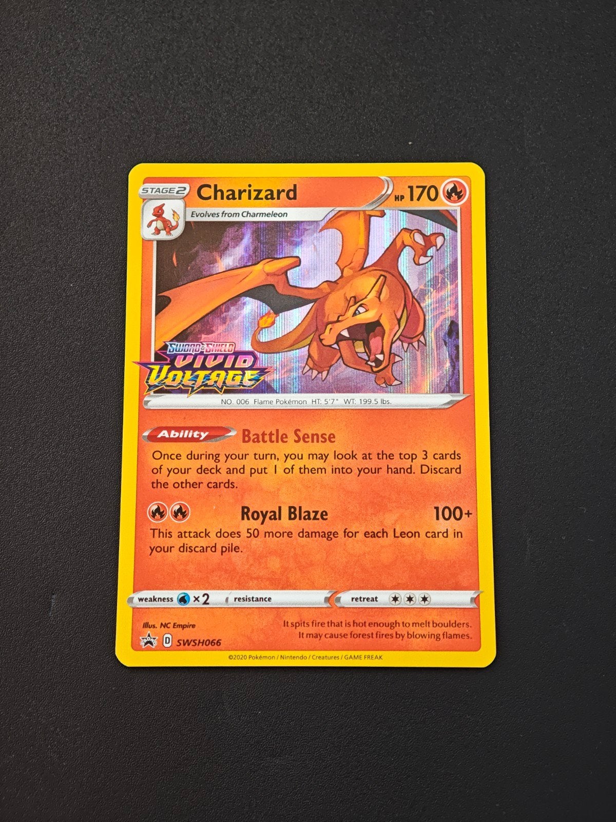 Charizard SWSH066 Promo, Ophalen of Verzenden, Losse kaart, Foil