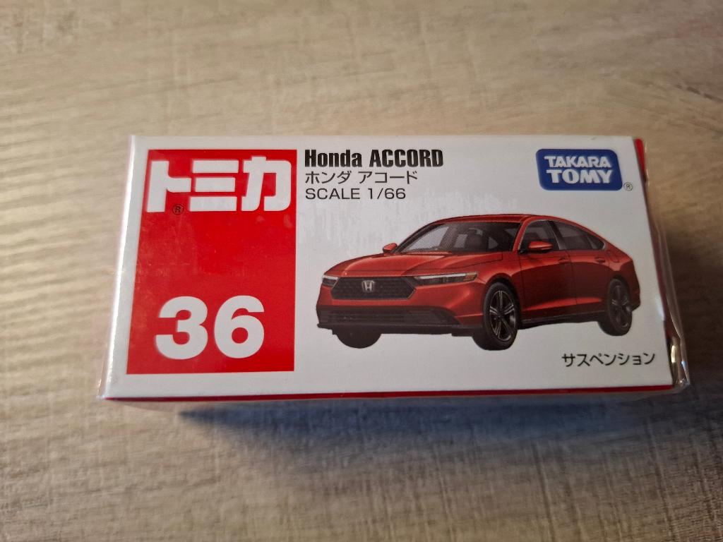 Tomica 36 - Honda Accord [rood] 1/66 MIB, Hobby en Vrije tijd, Modelauto's | Overige schalen, Ophalen of Verzenden, Nieuw, Auto