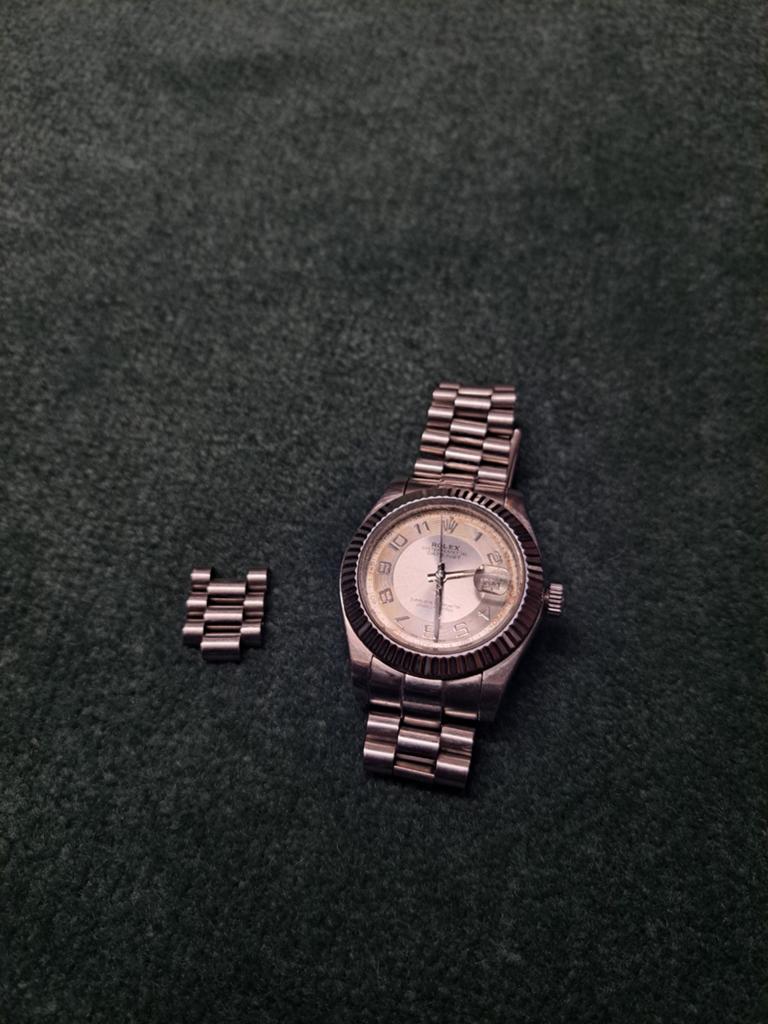 Jaren 80 imitatie? Rolex Oyster Perpetual Datejust horloge, Ophalen, Staal, Gebruikt, Polshorloge