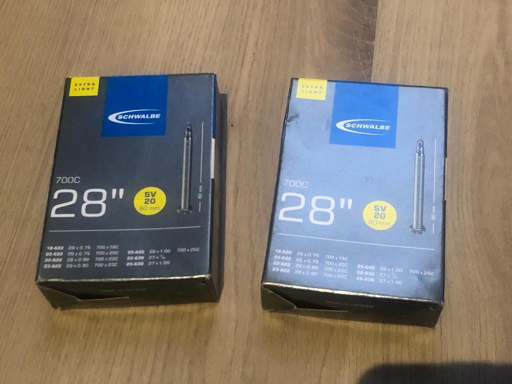 Schwalbe Inner Tube SV20 Xlight 700C 80mm, Band, Schwalbe, Nieuw, Ophalen of Verzenden