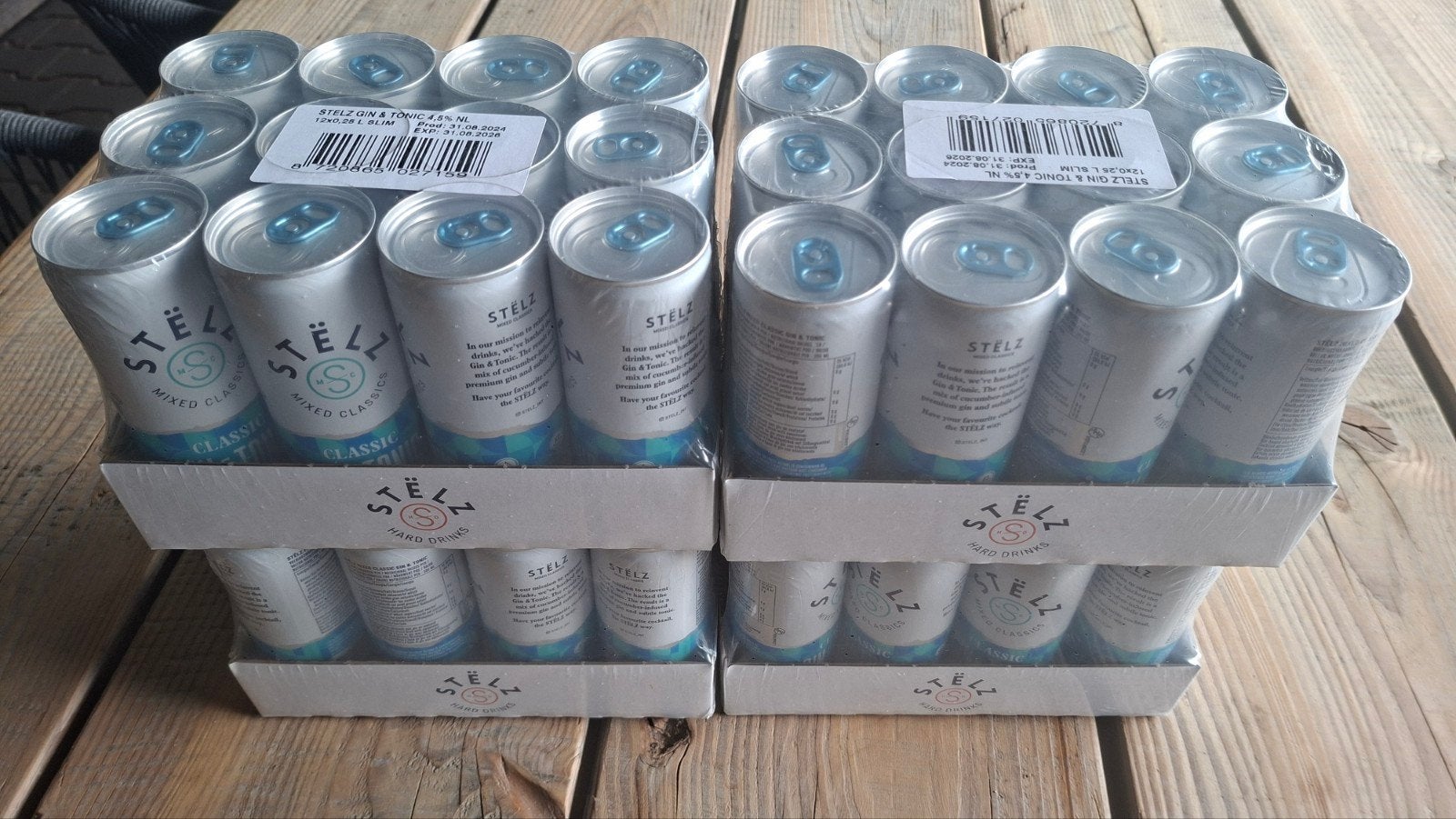 132 blikken Stelz Gin & Tonic. Stëlz Prijs = incl statiegeld, Ophalen of Verzenden