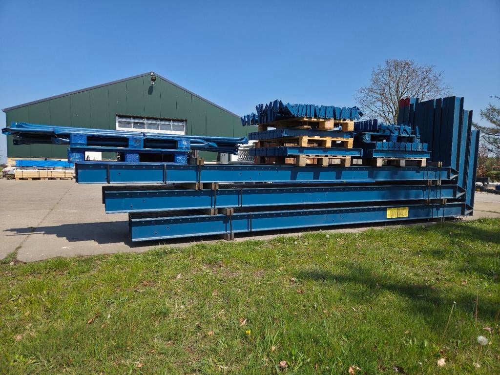 Partij Draagarmstelling enkelzijdig 5.5x1.1/1.2m, Ophalen of Verzenden