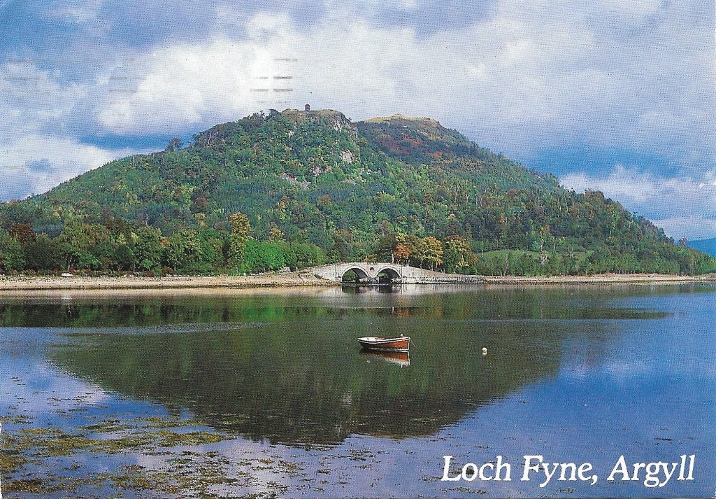 Ansichtkaart  	Loch Fyne, Argyll (Schotland)	Duniquoich Hill, Verzamelen, Verzenden, 1980 tot heden, Gelopen, Engeland