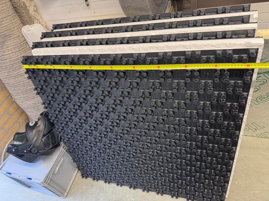 Noppenplaat met 3 cm isolatie 7m2, Doe-het-zelf en Verbouw, Isolatie en Afdichting, Minder dan 4 cm, Overige materialen, Nieuw