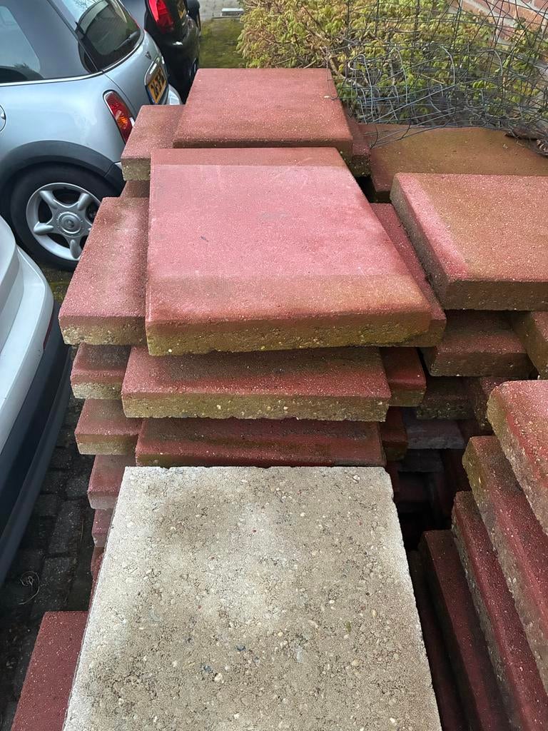 Ongeveer 87 tegels 60x40, Gebruikt, Ophalen of Verzenden, 10 m² of meer, Beton