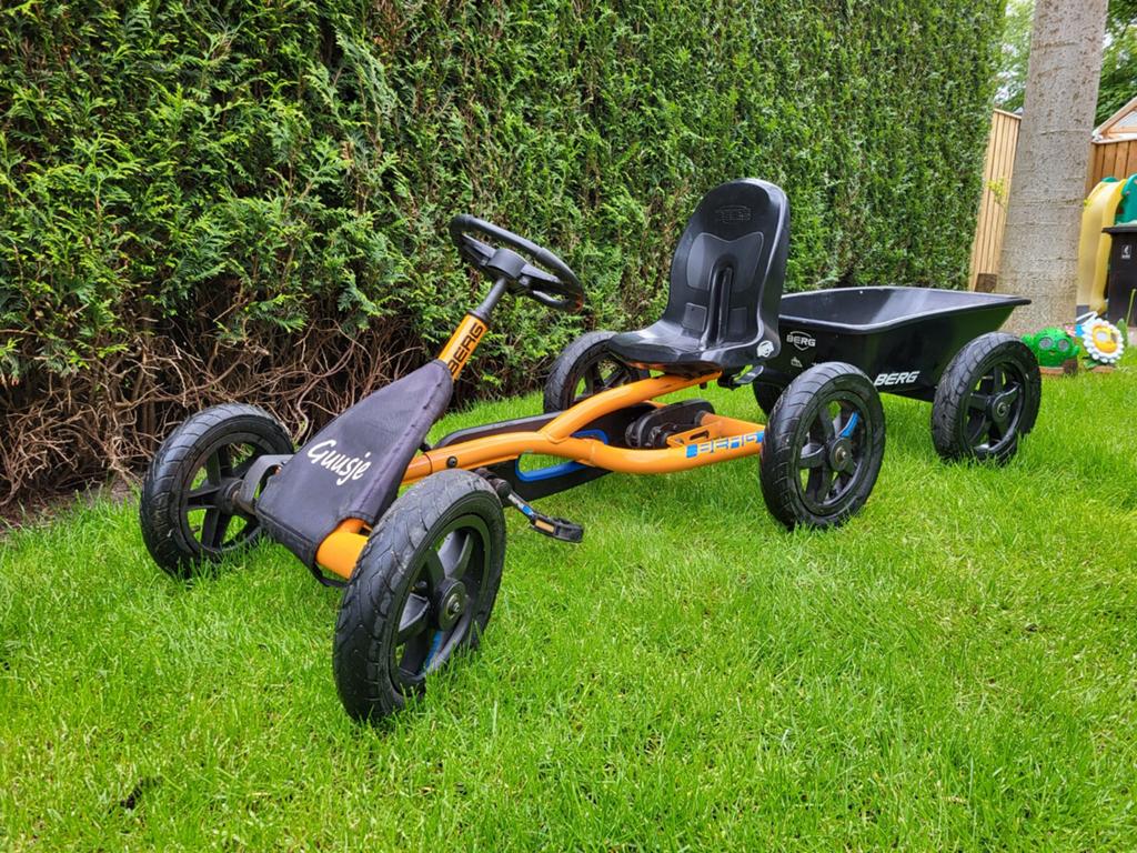Berg buddy skelter met aanhanger, Kinderen en Baby's, Speelgoed | Buiten | Skelters, Ophalen, Gebruikt, Berg
