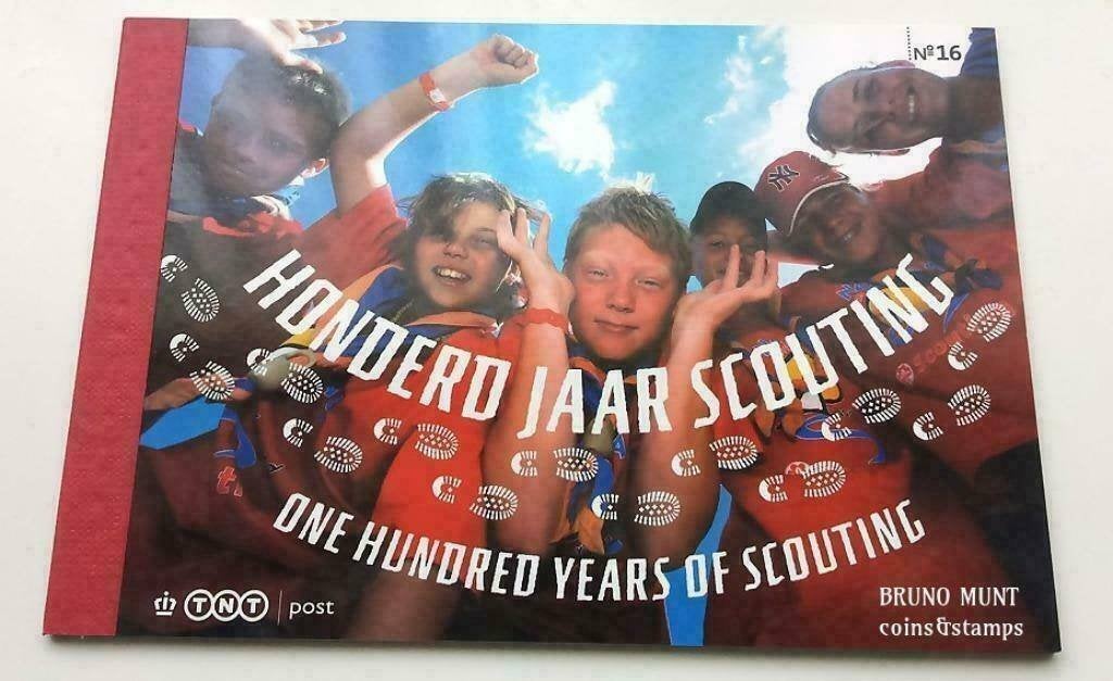 Prestigeboekje 16 - Honderd jaar Scouting Nederland, Verzenden, Na 1940, Postfris