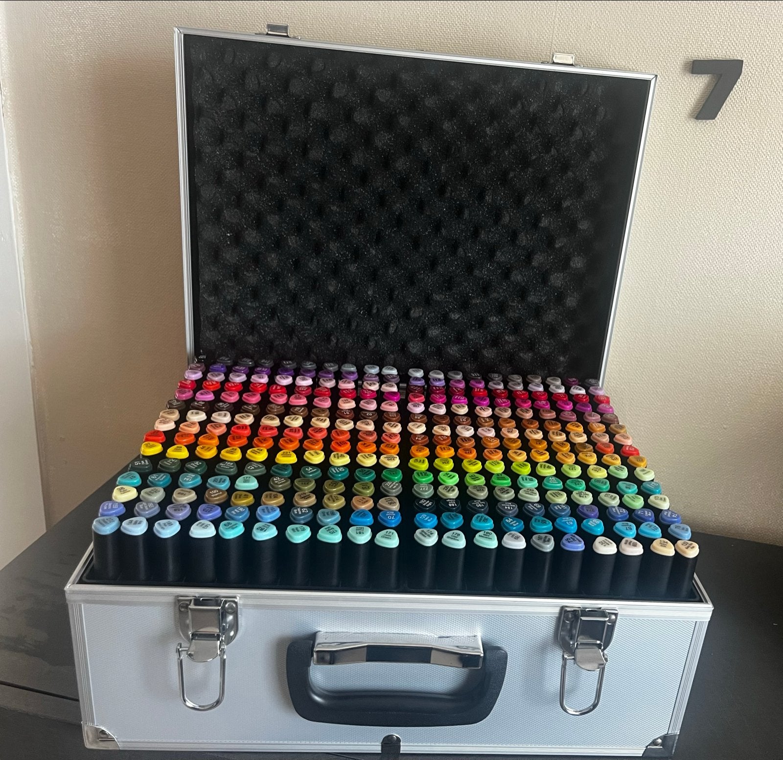 Grote set alcohol markers/stiften met kleurboeken, Ophalen, Zo goed als nieuw, Boek of Gids