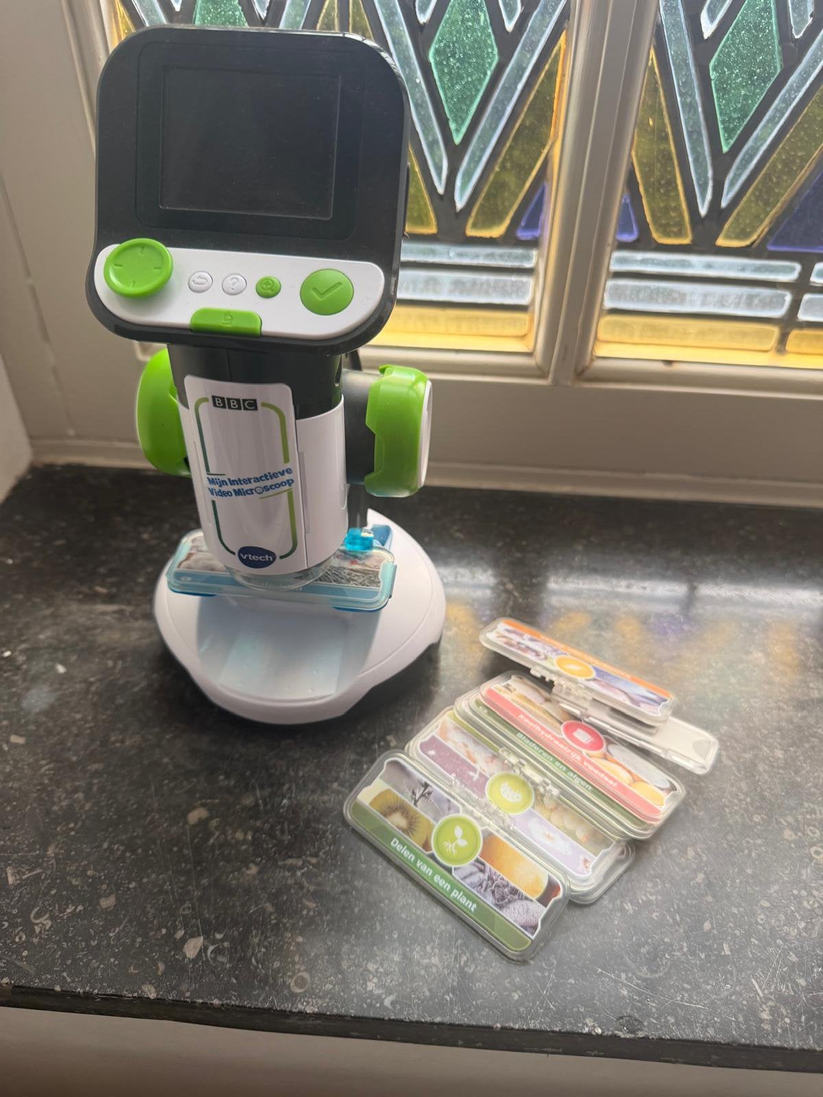 VTech  Mijn interactieve video microscoop, 1 speler, Ophalen of Verzenden, Zo goed als nieuw, Vanaf 3 jaar