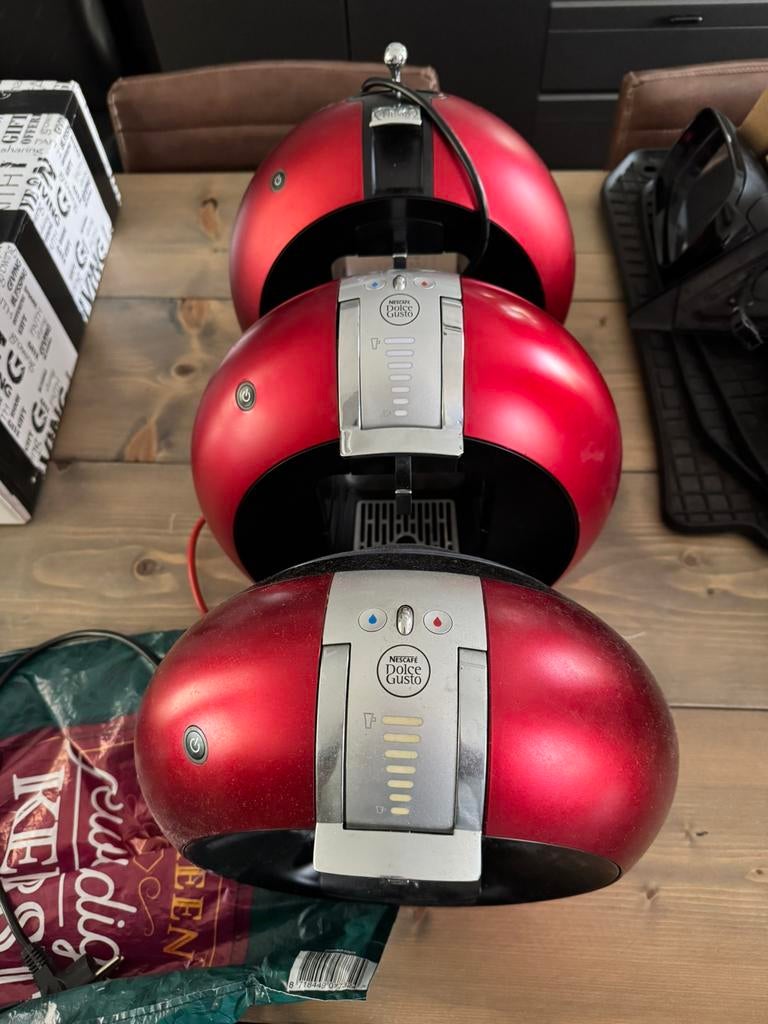 3x dolce gusto circolo rood voor onderdelen., Witgoed en Apparatuur, Koffiezetapparaten, Ophalen of Verzenden, Zo goed als nieuw