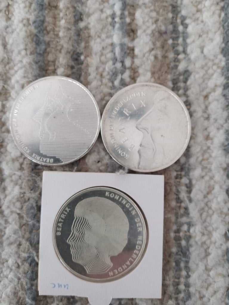 50 gulden zilver 23.1 zuiver zilver per munt, Koningin Beatrix, Zilver, Ophalen of Verzenden, Losse munt