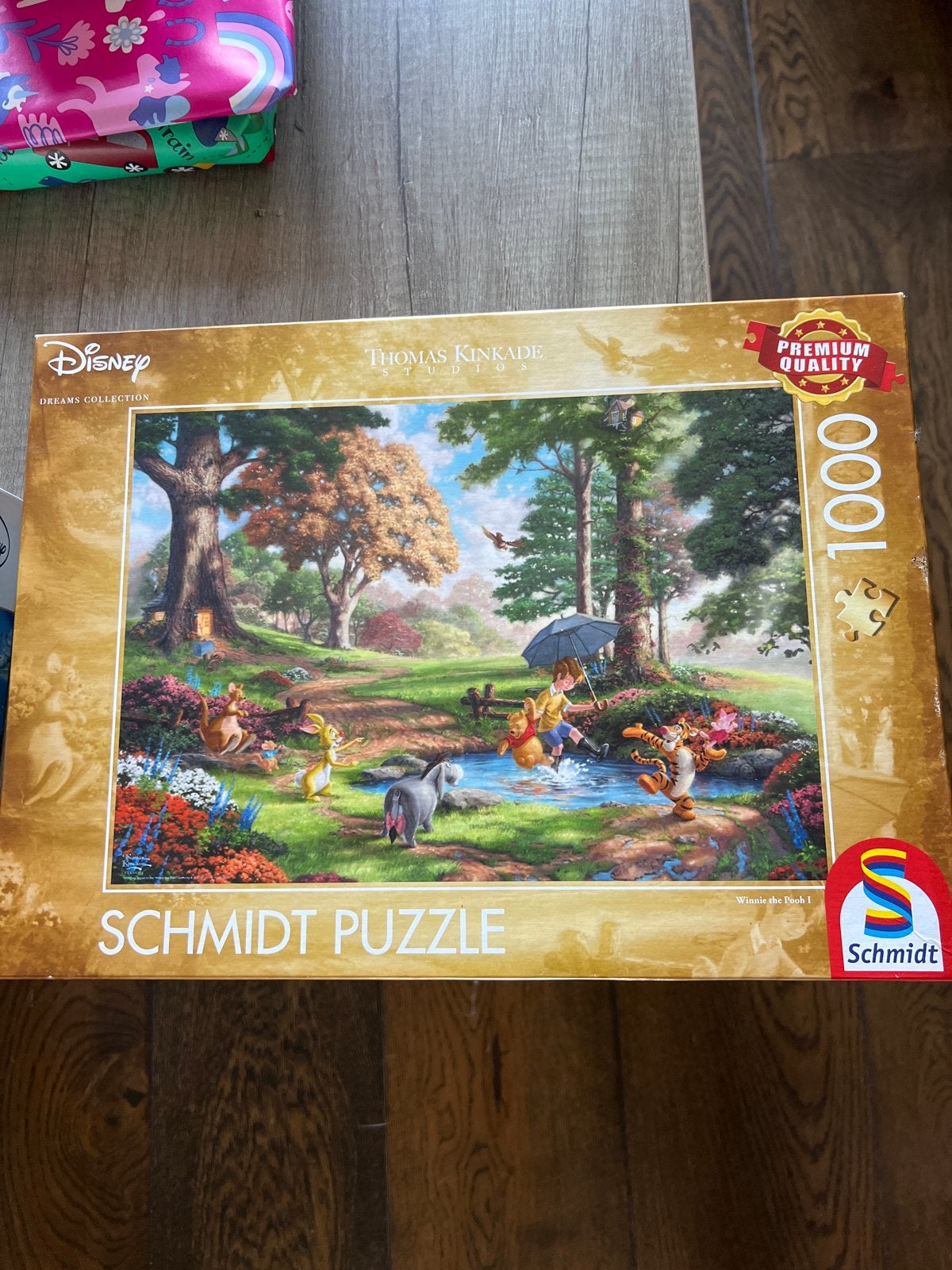Disney Thomas Kinkade Winnie de Poeh 1000 stukjes puzzel, Ophalen of Verzenden, Gebruikt