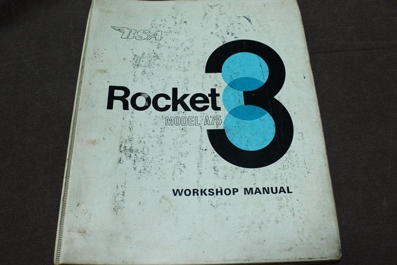 BSA A75 Rocket 3 750cc motorcycle workshop manual 1968, Motoren, Handleidingen en Instructieboekjes, Overige merken, Ophalen of Verzenden
